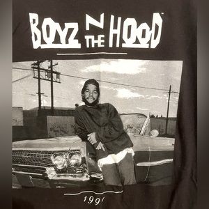Boys n the Hood graphic t Women’s SM black with white print